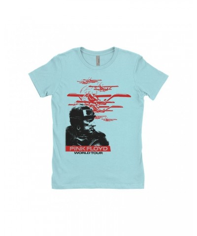 Pink Floyd Ladies' Boyfriend T-Shirt | Still First In Space World Tour Shirt $8.73 Shirts