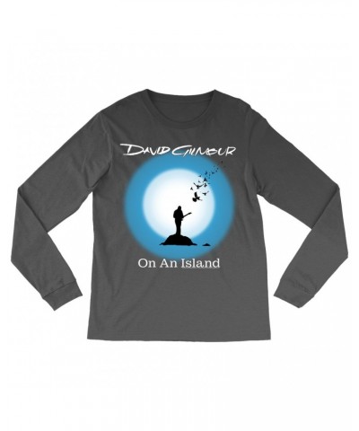 David Gilmour Long Sleeve Shirt | On An Island Album Design Shirt $12.58 Shirts