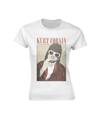 Kurt Cobain Women's T Shirt - Cigarette (Colour) $8.96 Shirts