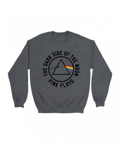 Pink Floyd Sweatshirt | Dark Side Of The Moon Sticker Image Sweatshirt $11.18 Sweatshirts