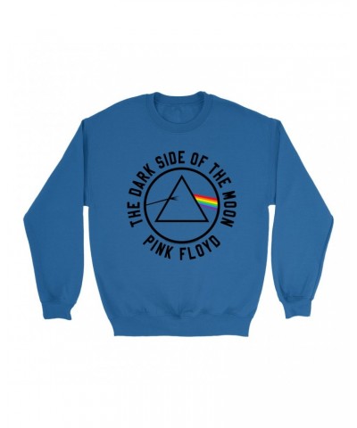 Pink Floyd Sweatshirt | Dark Side Of The Moon Sticker Image Sweatshirt $11.18 Sweatshirts