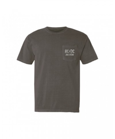 AC/DC T-Shirt | Jailbreak Concrete Design Pocket T-shirt $11.38 Shirts