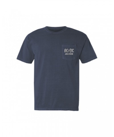 AC/DC T-Shirt | Jailbreak Concrete Design Pocket T-shirt $11.38 Shirts