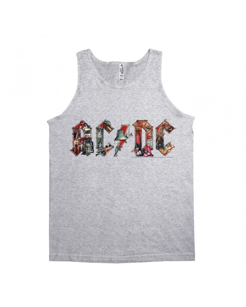 AC/DC Unisex Tank Top | Industrial Logo Shirt $10.48 Shirts