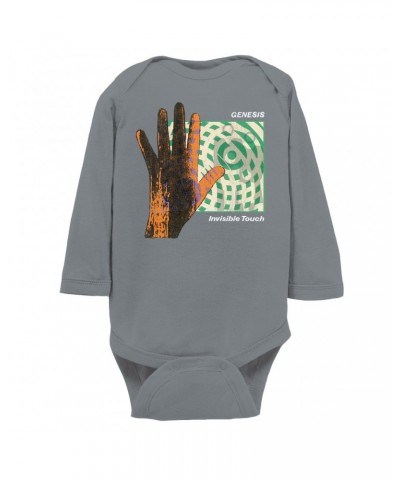 Genesis Long Sleeve Bodysuit | Reverse Colored Invisible Touch Album Cover Design Bodysuit $12.72 Shirts