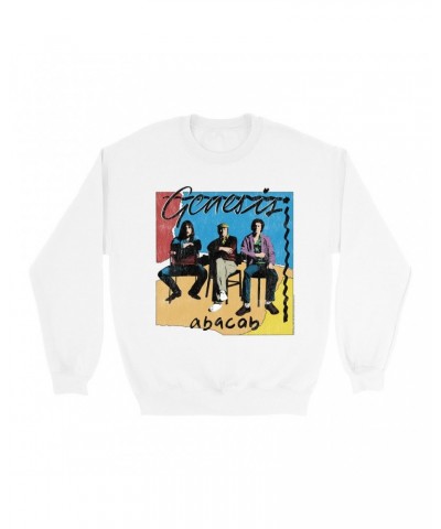 Genesis Sweatshirt | Abacab Album Retro Image Distressed Sweatshirt $11.53 Sweatshirts