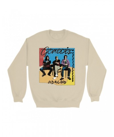 Genesis Sweatshirt | Abacab Album Retro Image Distressed Sweatshirt $11.53 Sweatshirts