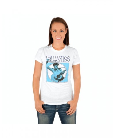 Elvis Presley Guitar Square Women's T-Shirt $4.19 Shirts