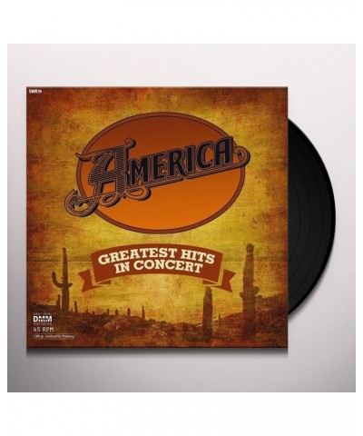 America GREATEST HITS IN CONCERT Vinyl Record $11.30 Vinyl