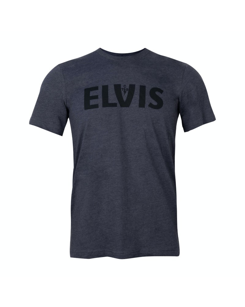 Elvis Presley TCB Heather Navy Tonal T-shirt $15.05 Shirts