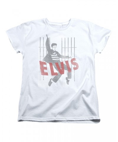 Elvis Presley Women's Shirt | ICONIC POSE Ladies Tee $7.02 Shirts