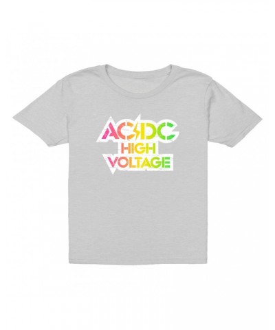 AC/DC Kids T-Shirt | Neon High Voltage Logo Kids T-Shirt $11.98 Kids