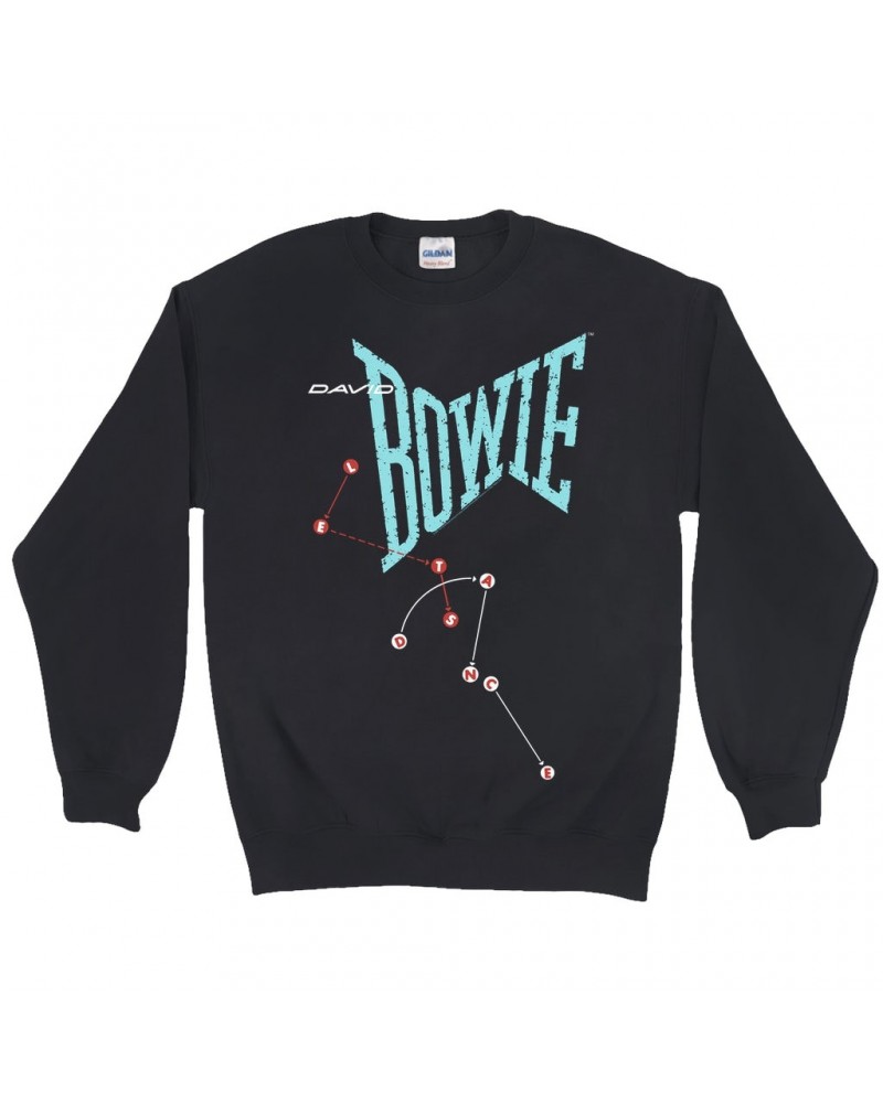 David Bowie Sweatshirt | Let's Dance Logo Sweatshirt $12.23 Sweatshirts