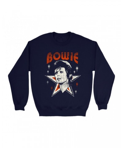 David Bowie Sweatshirt | Vintage Retro Star Design Logo Sweatshirt $13.28 Sweatshirts