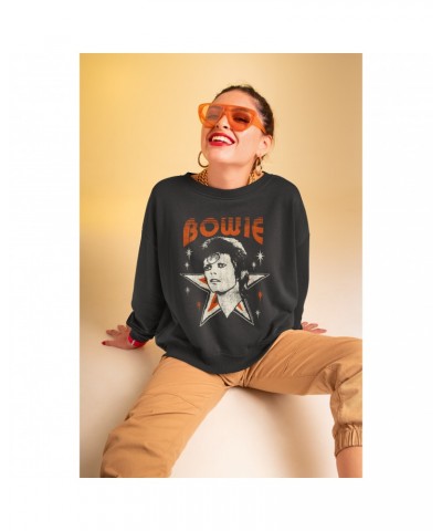 David Bowie Sweatshirt | Vintage Retro Star Design Logo Sweatshirt $13.28 Sweatshirts