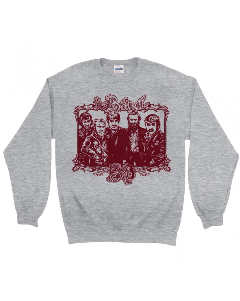 The Band Sweatshirt | 50th Anniversary Logo Burgundy Sweatshirt $17.13 Sweatshirts