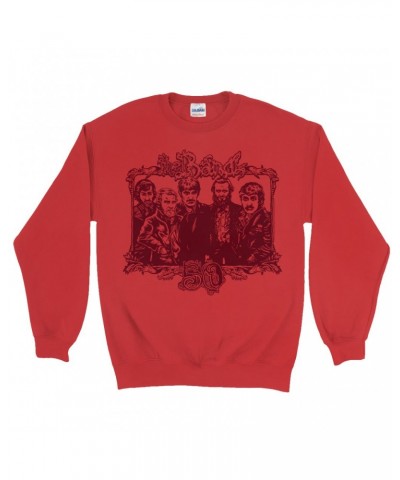 The Band Sweatshirt | 50th Anniversary Logo Burgundy Sweatshirt $17.13 Sweatshirts