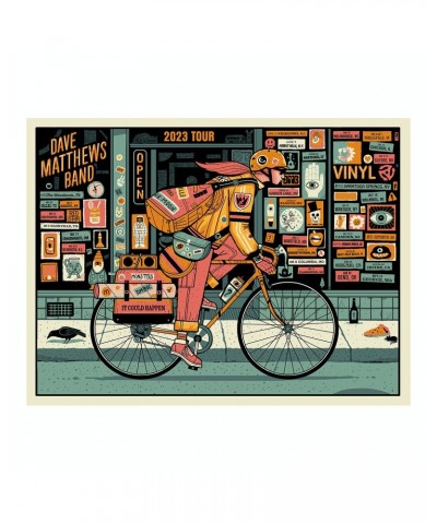 Dave Matthews Band 2023 Summer Tour Date Poster - Bicycle $23.04 Decor