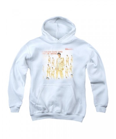 Elvis Presley Youth Hoodie | 50 MILLION FANS Pull-Over Sweatshirt $13.63 Sweatshirts