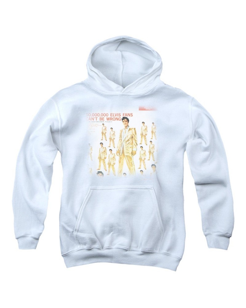 Elvis Presley Youth Hoodie | 50 MILLION FANS Pull-Over Sweatshirt $13.63 Sweatshirts