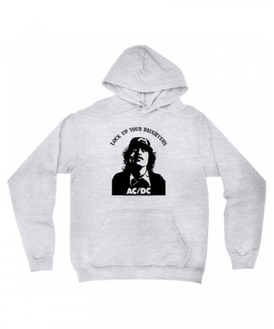 AC/DC Hoodie | Lock Up Your Daughters Featuring Angus Young Design Hoodie $12.78 Sweatshirts