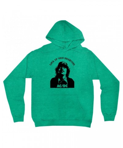 AC/DC Hoodie | Lock Up Your Daughters Featuring Angus Young Design Hoodie $12.78 Sweatshirts