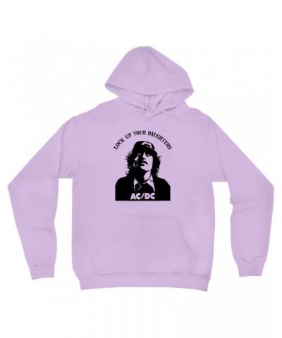 AC/DC Hoodie | Lock Up Your Daughters Featuring Angus Young Design Hoodie $12.78 Sweatshirts