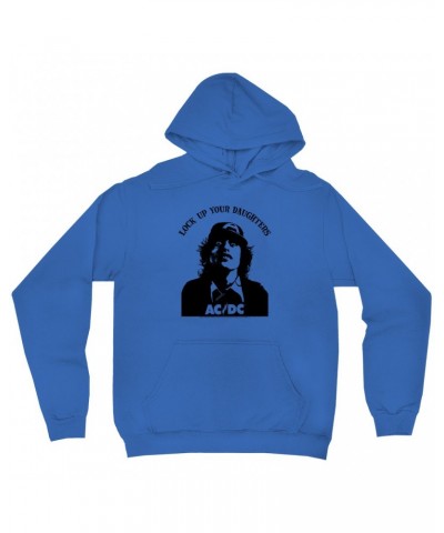 AC/DC Hoodie | Lock Up Your Daughters Featuring Angus Young Design Hoodie $12.78 Sweatshirts