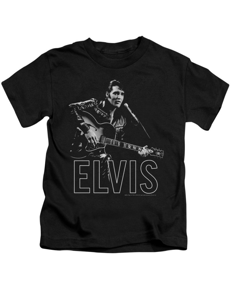 Elvis Presley Kids T Shirt | GUITAR IN HAND Kids Tee $6.44 Kids