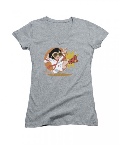 Elvis Presley Junior's V-Neck Shirt | KARATE KING Junior's Tee $8.10 Shirts