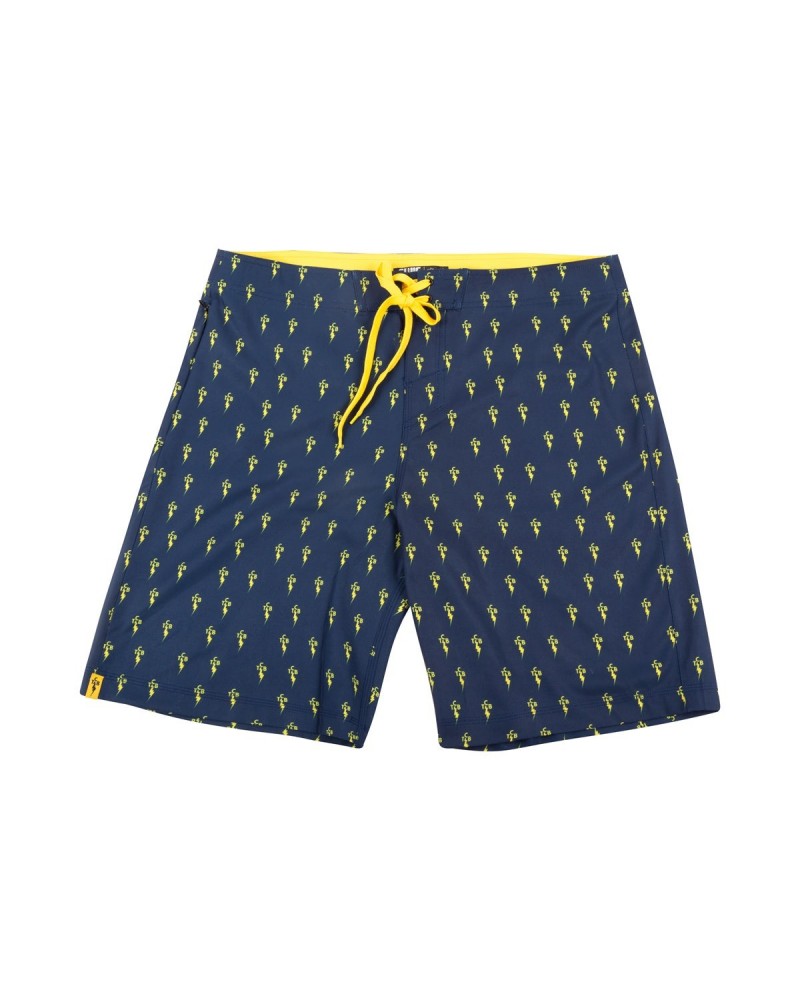 Elvis Presley TCB OG Board Shorts - Navy and Yellow $12.23 Shorts