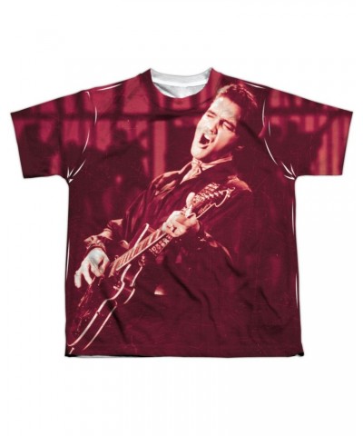 Elvis Presley Youth Shirt | SCRATCHED 68 Sublimated Tee $10.29 Kids