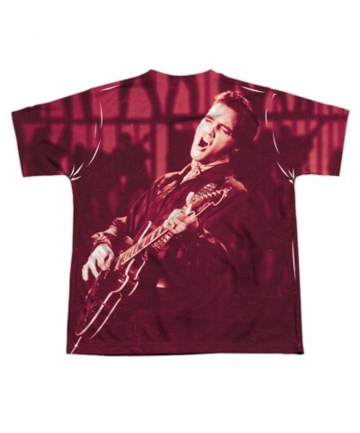 Elvis Presley Youth Shirt | SCRATCHED 68 Sublimated Tee $10.29 Kids