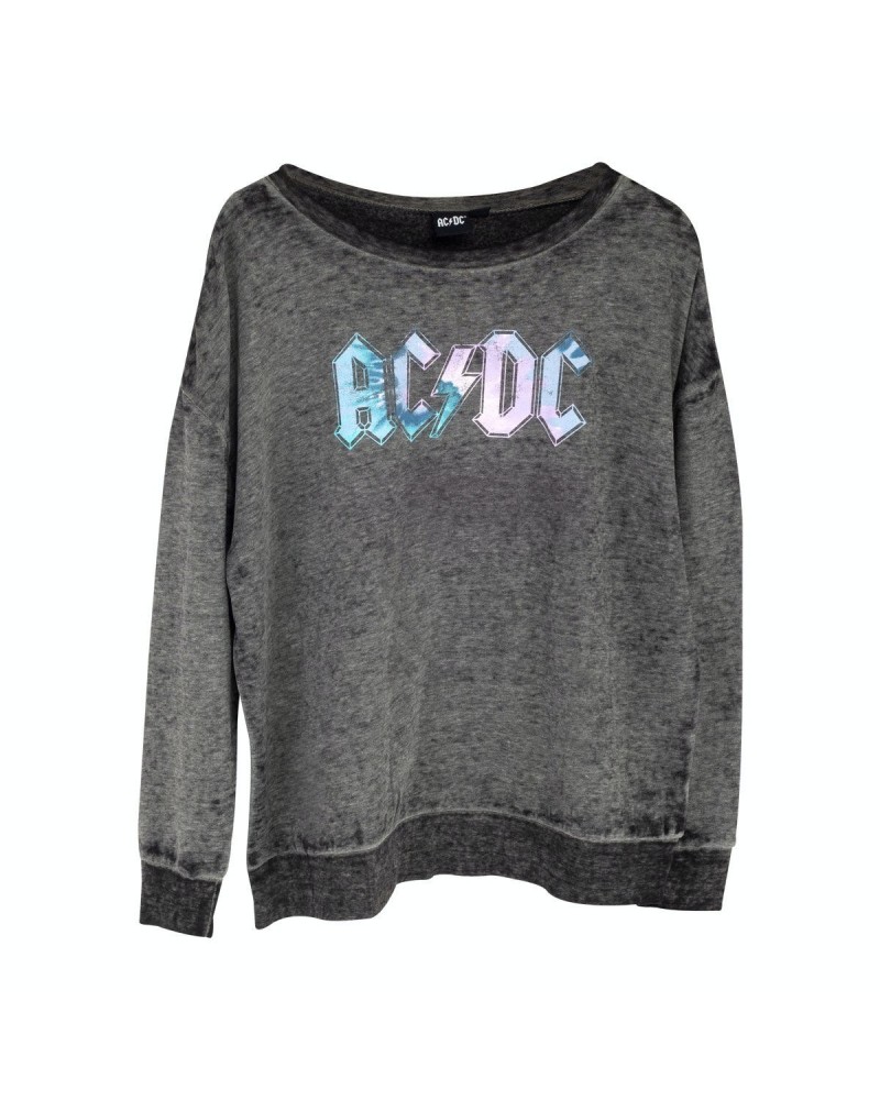 AC/DC Grey Sweater with Blue/White Logo $10.71 Sweatshirts