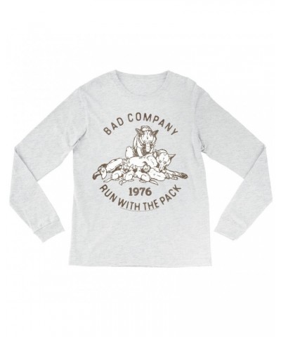 Bad Company Long Sleeve Shirt | 1976 Run With The Pack Distressed Shirt $10.48 Shirts