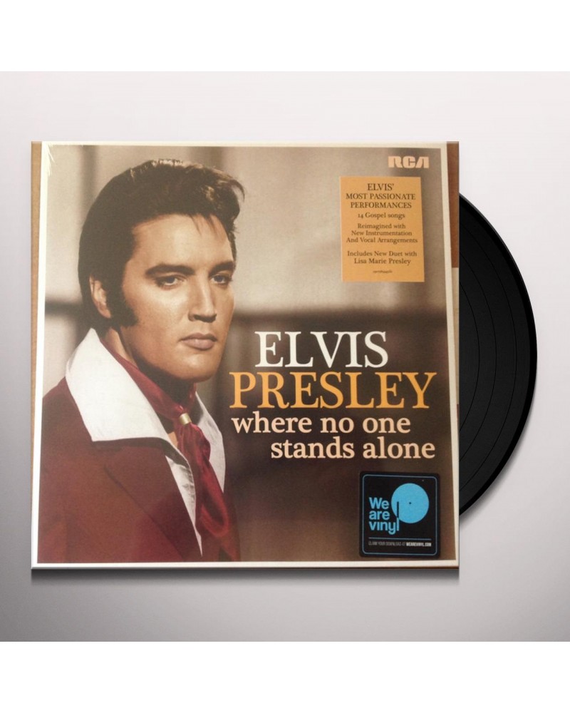 Elvis Presley WHERE NO ONE STANDS ALONE (140G/DL CODE) Vinyl Record $9.84 Vinyl