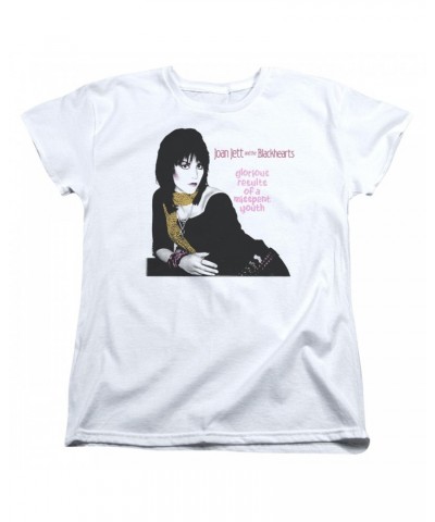 Joan Jett & the Blackhearts Women's Shirt | MISSPENT YOUTH Ladies Tee $7.60 Shirts