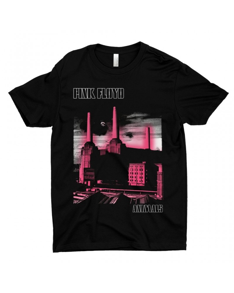 Pink Floyd T-Shirt | Animals Album Pink Glow Shirt $8.23 Shirts