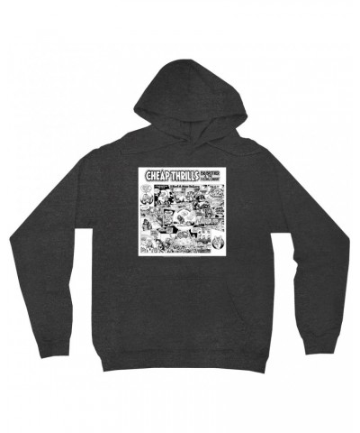 Big Brother & The Holding Company Hoodie | Black and White Cheap Thrills Hoodie $15.58 Sweatshirts