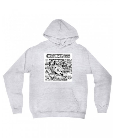 Big Brother & The Holding Company Hoodie | Black and White Cheap Thrills Hoodie $15.58 Sweatshirts