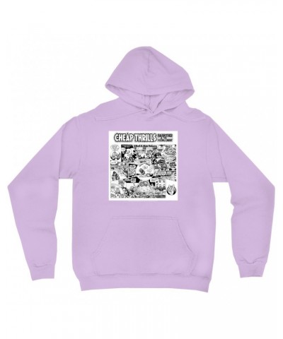 Big Brother & The Holding Company Hoodie | Black and White Cheap Thrills Hoodie $15.58 Sweatshirts