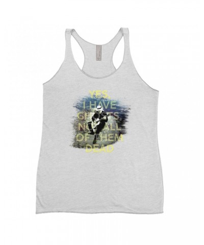 David Gilmour Ladies' Tank Top | Yes I Have Ghosts Shirt $12.74 Shirts