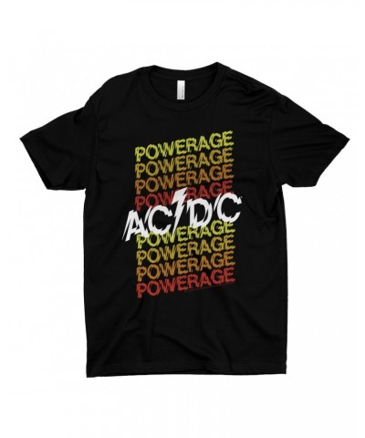 AC/DC T-Shirt | Ombre Powerage Powerage Powerage Logo Shirt $8.98 Shirts