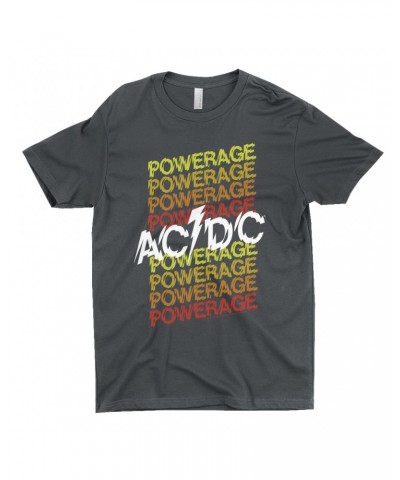 AC/DC T-Shirt | Ombre Powerage Powerage Powerage Logo Shirt $8.98 Shirts