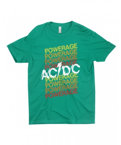 AC/DC T-Shirt | Ombre Powerage Powerage Powerage Logo Shirt $8.98 Shirts