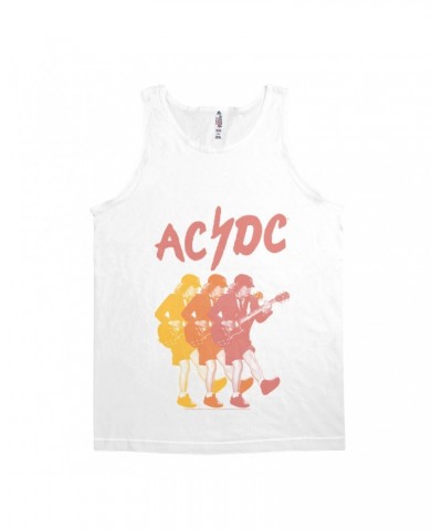 AC/DC Unisex Tank Top | Angus Young Pastel Design Shirt $8.48 Shirts