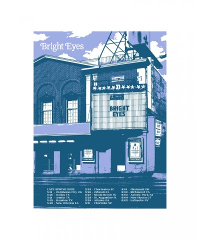 Bright Eyes Late Spring 2022 Tour Poster $12.60 Decor