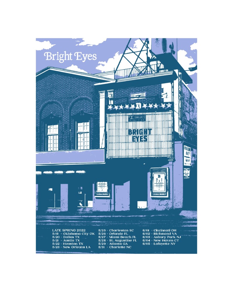 Bright Eyes Late Spring 2022 Tour Poster $12.60 Decor