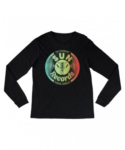 Sun Records Long Sleeve Shirt | Ombre Microphone Studio Logo Shirt $9.58 Shirts