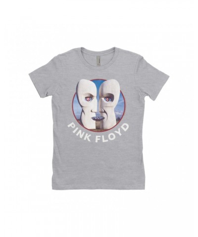 Pink Floyd Ladies' Boyfriend T-Shirt | Circular Metal Division Bell With Logo Shirt $9.98 Shirts